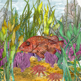 Fish Mustard Cushion