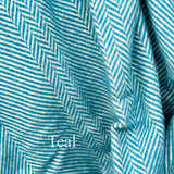 Teal British Wool Blanket