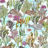 Seaview Mural Wallpaper, Watercolour