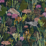 Seaview Mural Wallpaper, Teal