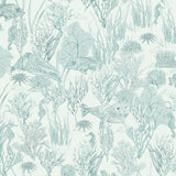 Seaview Mural Wallpaper, Sea Green