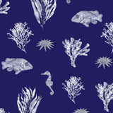 Solent Snapper Wallpaper. Quink Blue