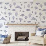 Solent Snapper Wallpaper, Signature Blue