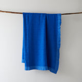 Dazzing Blue Bamboo Throw