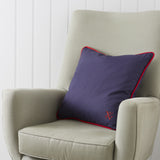 Navy & Red Cord Cushions