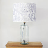 Recycled Glass, Tall Lamp with Seaview Shade (45cm)
