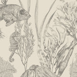 Seaview Mural Wallpaper, Parchment