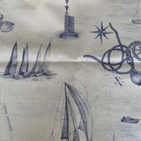 Cowes Mural, Gabardine Fabric