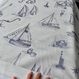 Cowes Mural, Gabardine Fabric