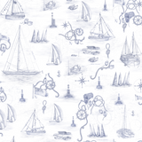 Cowes Mural, Gabardine Fabric