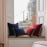 Mulled Wine Red Velvet Rectangle Cushion