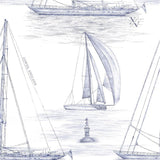 Hamble Yachts Wallpaper, Signature Blue