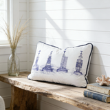 Cardinal Buoy Blue Bolster Cushion