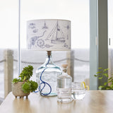 Demijohn Recycled Glass Lamp | Cowes Lampshade | 30cm
