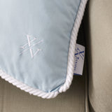 Sky Blue with White Rope Cord Cushion Covers