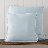 Sky Blue with White Rope Cord Cushion Covers