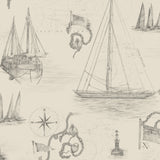 Cowes Mural Wallpaper, Parchment