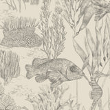 Seaview Mural Wallpaper, Parchment