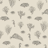 Solent Snapper Wallpaper, Parchment