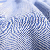 Blue Herringbone Throw