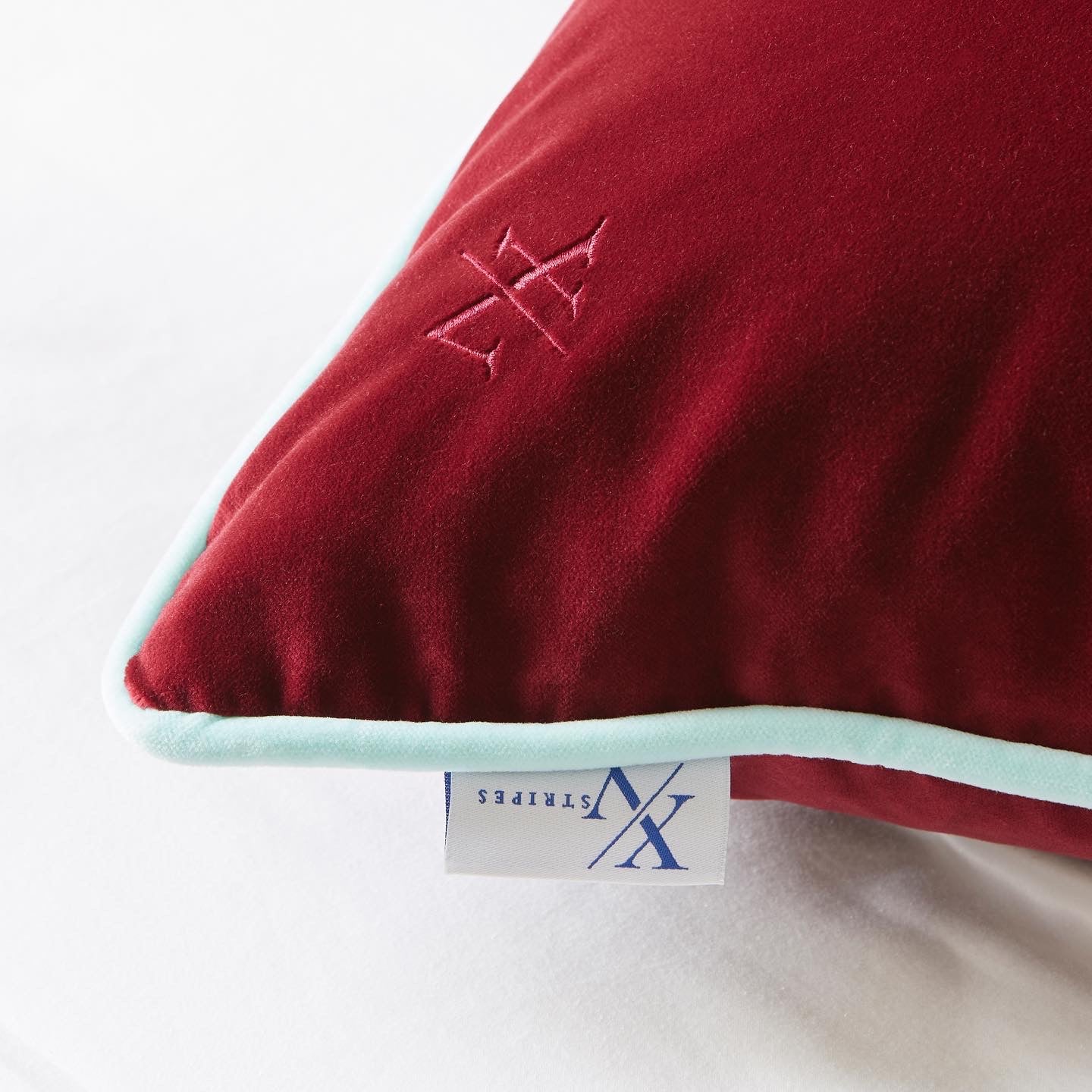 Mulled Wine Red Velvet Rectangle Cushion